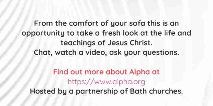 Alpha course by Zoom