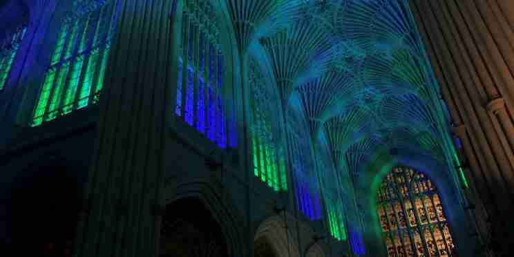 Bath Abbey at Christmas